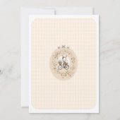 Vintag Ostern Mittagessen & Eierjagd Blumenstrauß Einladung (Rückseite)