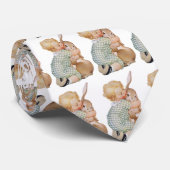 Vintag Ostern, Niedliches Junge Kind mit sonniger  Krawatte (Gerollt)