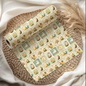 Vintag Ostern | Nostalgie Floral Geschenkpapier