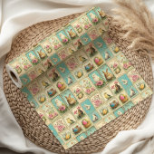Vintag Ostern | Nostalgie Floral Geschenkpapier