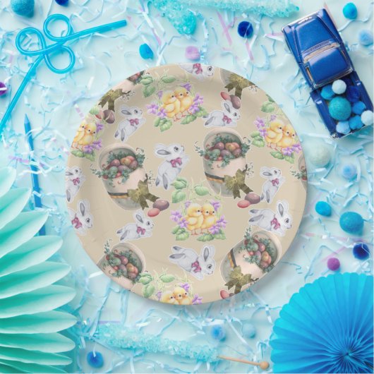 Vintag Ostern Pappteller (Party)