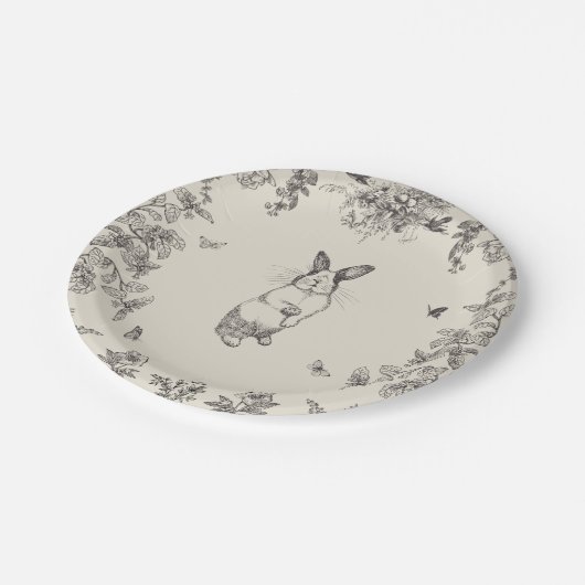 Vintag Ostern Pappteller (Schrägansicht)