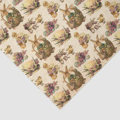 Vintag Ostern Party und Girl Seidenpapier (Ausschnitt)