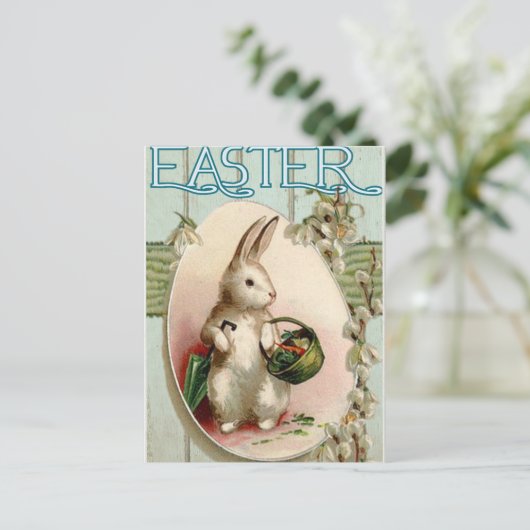 Vintag Ostern Postkarte (Stehend Vorderseite)