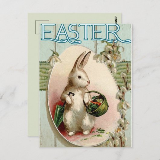 Vintag Ostern Postkarte (Vorne/Hinten)