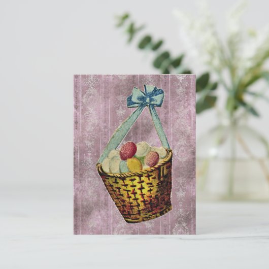 Vintag Ostern Postkarte (Stehend Vorderseite)