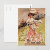 Vintag Ostern Postkarte (Vorne/Hinten)