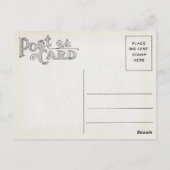 Vintag Ostern Postkarte (Rückseite)