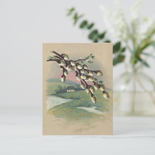 Vintag Ostern Postkarte (Stehend Vorderseite)