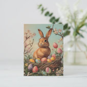 Vintag Ostern Postkarte (Stehend Vorderseite)