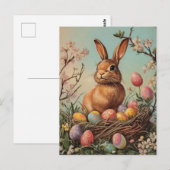 Vintag Ostern Postkarte (Vorne/Hinten)