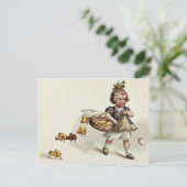 Vintag Ostern Postkarte (Stehend Vorderseite)