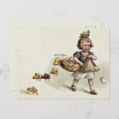 Vintag Ostern Postkarte (Vorne/Hinten)