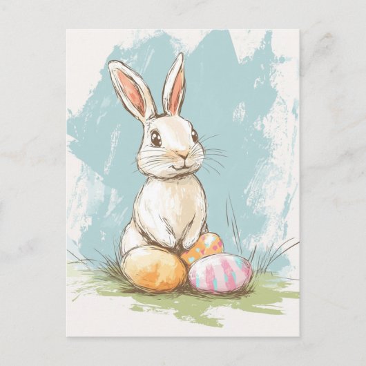 Vintag Ostern Postkarte (Vorderseite)