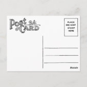 Vintag Ostern Postkarte (Rückseite)