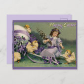 Vintag Ostern Postkarte (Vorne/Hinten)