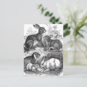 Vintag Ostern Postkarte (Stehend Vorderseite)