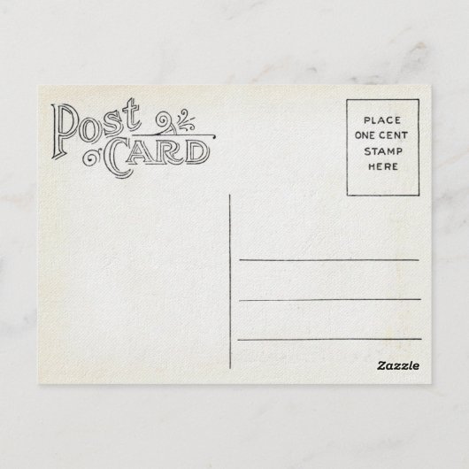 Vintag Ostern Postkarte (Rückseite)