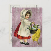 Vintag Ostern Postkarte (Vorne/Hinten)