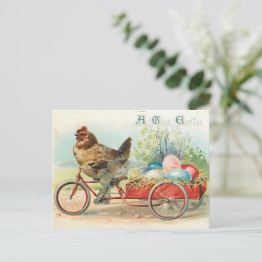 Vintag Ostern Postkarte (Stehend Vorderseite)