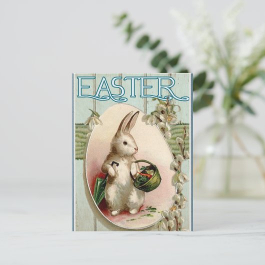 Vintag Ostern Postkarte (Stehend Vorderseite)