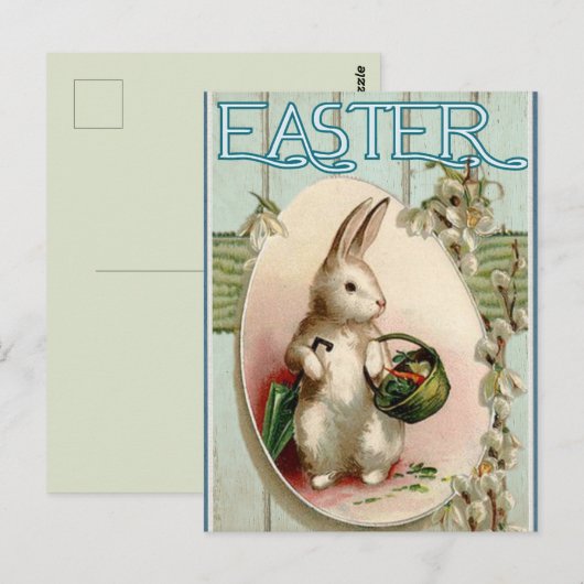 Vintag Ostern Postkarte (Vorne/Hinten)