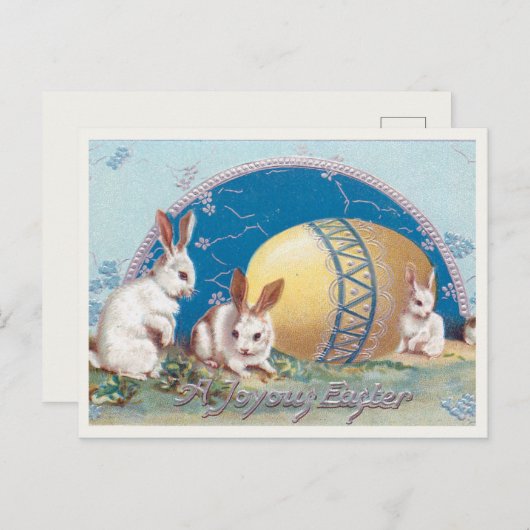 Vintag Ostern Postkarte (Vorne/Hinten)