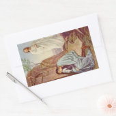 Vintag: Ostern - Rechteckiger Aufkleber (Umschlag)