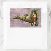 Vintag Ostern Rechteckiger Aufkleber (Tasche)