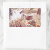 Vintag: Ostern - Rechteckiger Aufkleber (Tasche)