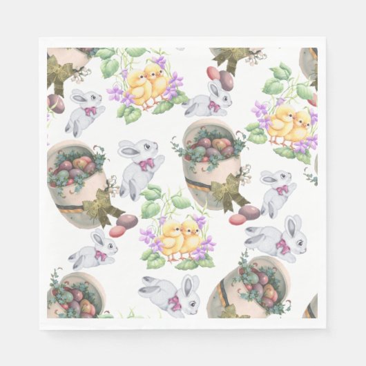 Vintag Ostern Serviette (Vorderseite)