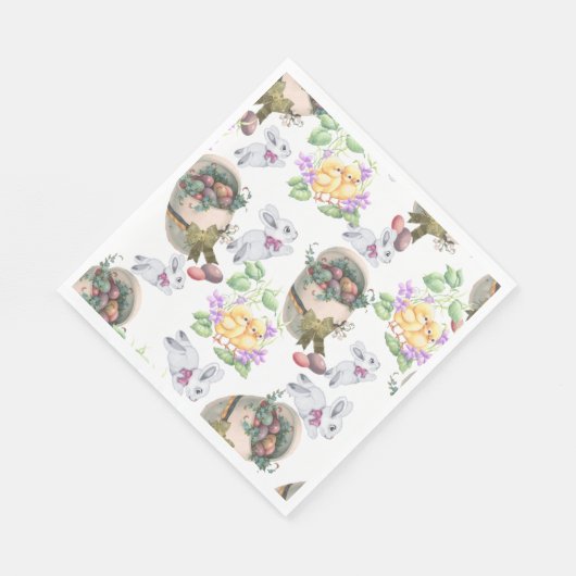 Vintag Ostern Serviette (Ecke)