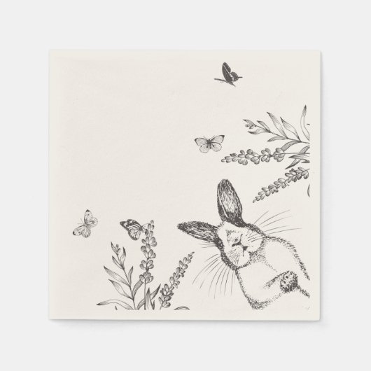 Vintag Ostern Serviette (Vorderseite)