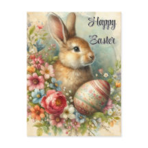 Vintag Ostern Sonntag Gruß auf der Postkarte