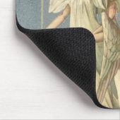 Vintag Ostern, Viktorianische Engel mit Kreuz Mousepad (Ecke)