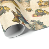 Vintag Osterpackung und Party für Mädchen Geschenkpapier (Rolleneckpunkt)