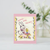 Vintag Osterpostkarte Feiertagspostkarte (Stehend Vorderseite)