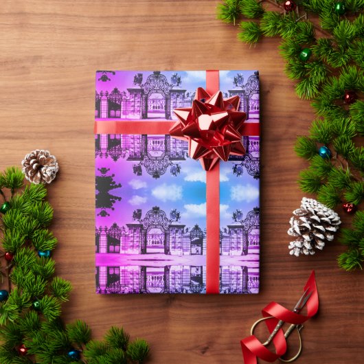 Vintag Österreich Wien Schloss Belvedere Geschenkpapier (Feiertagsgeschenk)