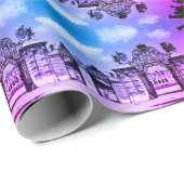 Vintag Österreich Wien Schloss Belvedere Geschenkpapier (Rolleneckpunkt)