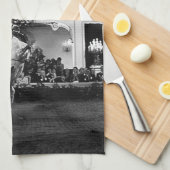 Vintag Österreich Wien Spanischer Courbette Geschirrtuch (Viertel Falte)