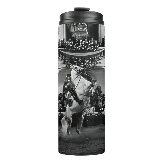 Vintag Österreich Wien Spanischer Courbette Thermosbecher (Vorderseite)