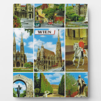 Vintag Österreich, Wien, Wien, Wien, Multiview Fotoplatte