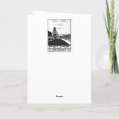 Vintag österreichisch dankeskarte (Rückseite)