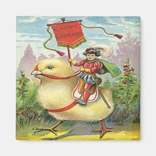 Vintag Osterreise mit einem Riesenjungen, ZSSG Magnet (Vorne)