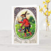 Vintag Ostersonnige Eierkarte Karte (Gelbe Blume)