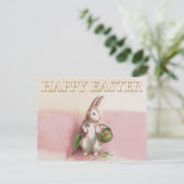 Vintag Ostersonnige Gruß Feiertagspostkarte (Stehend Vorderseite)