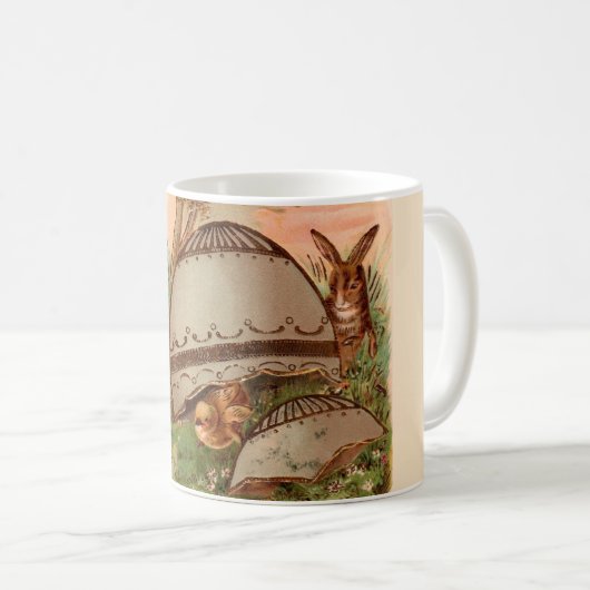 Vintag Ostersonnige Liebe Tasse (VorderseiteRechts)