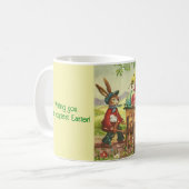 Vintag Ostersonnige Lieferung Tasse (Vorderseite Links)