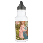 Vintag-OsterViktorianische Girl & Boy Edelstahlflasche (Links)