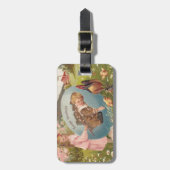 Vintag-OsterViktorianische Girl & Boy Gepäckanhänger (Vorderseite vertikal)